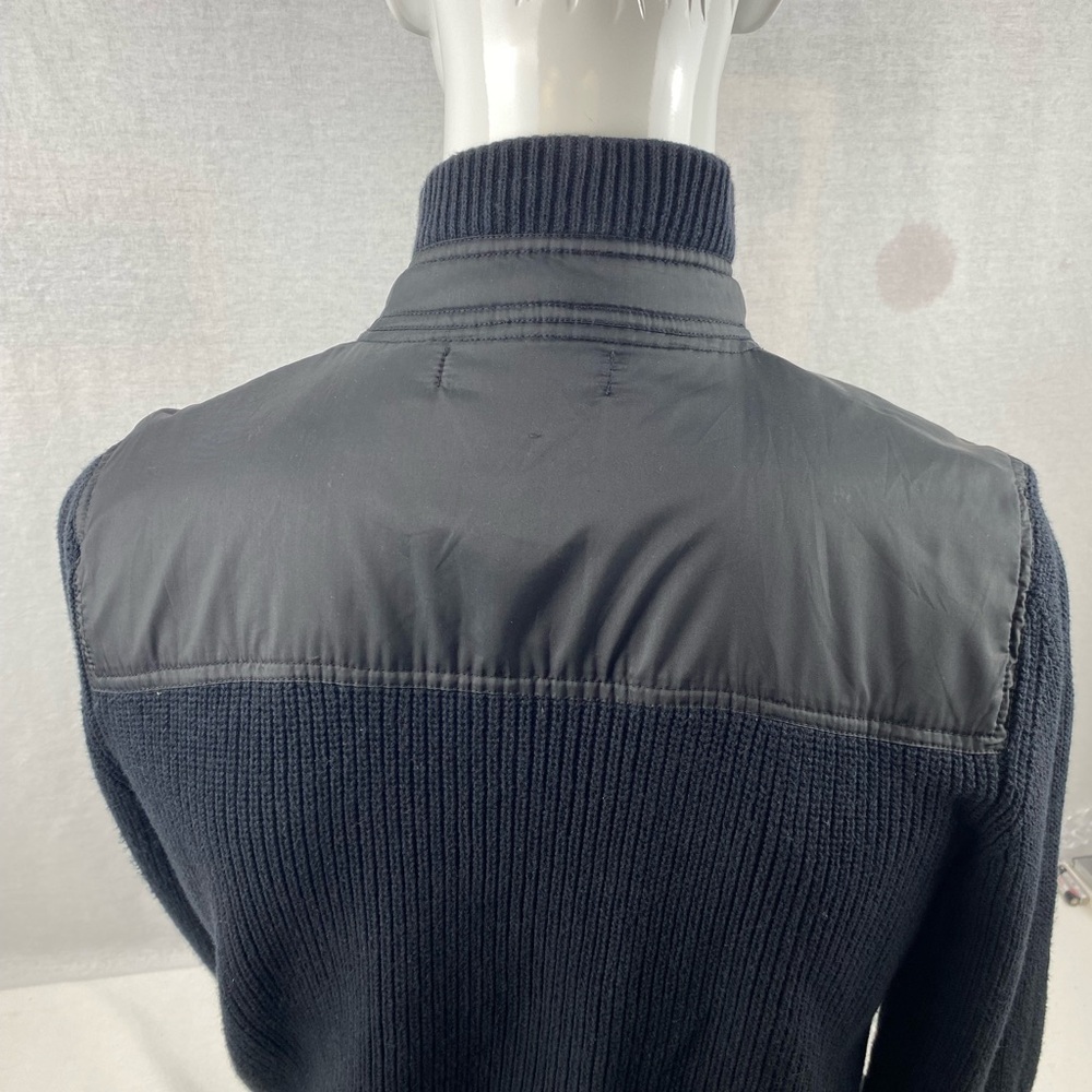 Kenneth Cole Black Ribbed Zip Cardigan - Picture 5 of 7